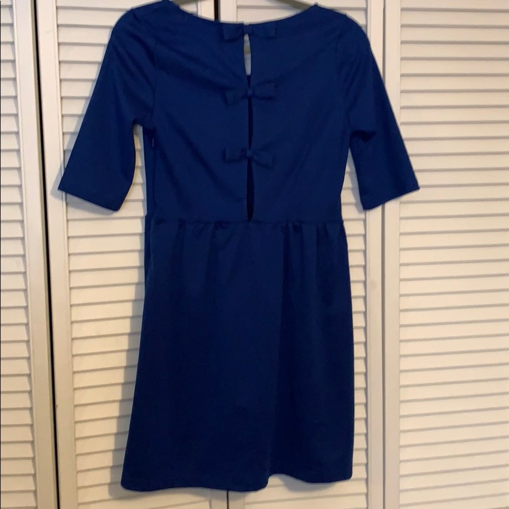 Blue quarter sleeve dress!